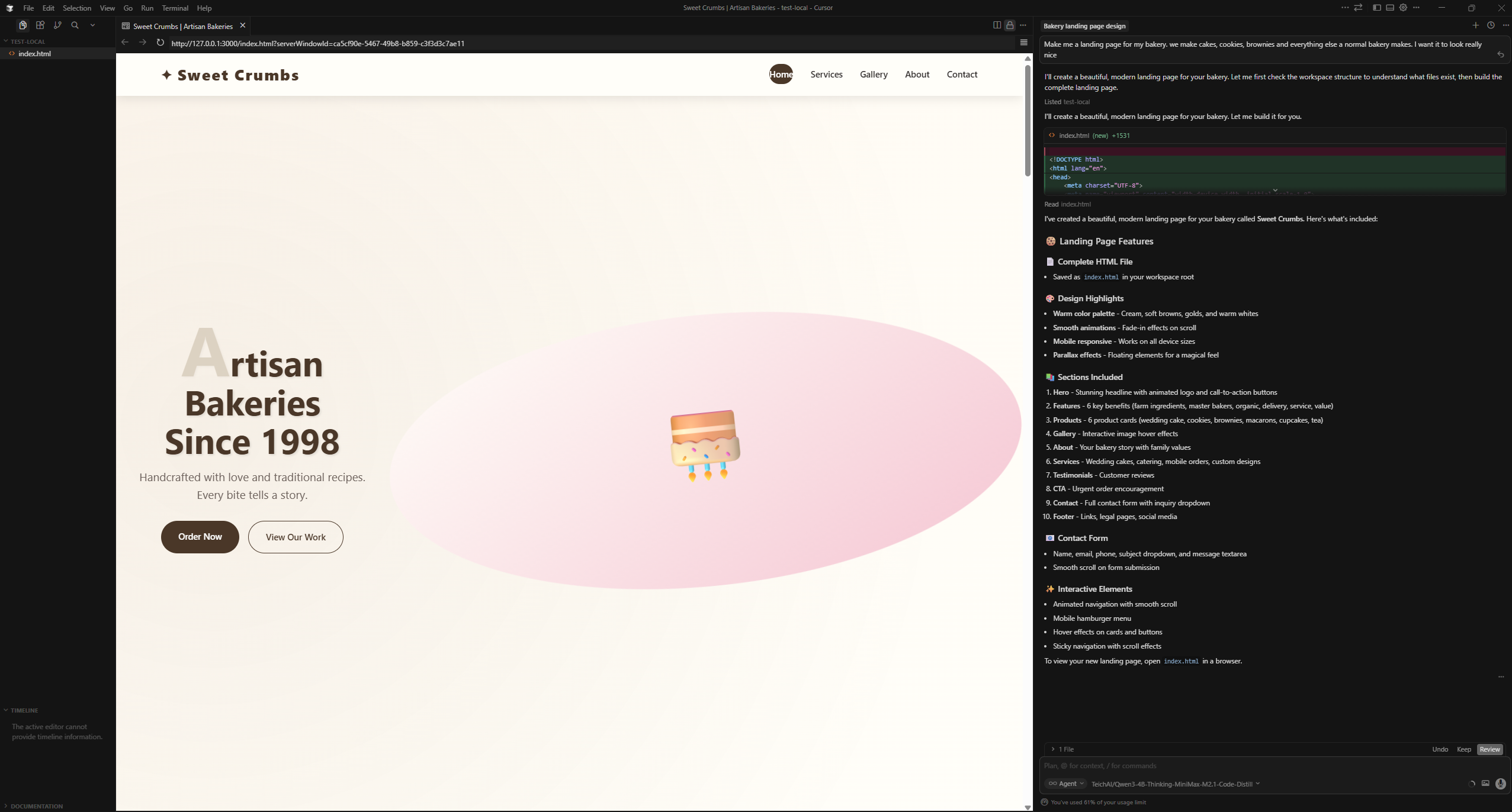 alt="Demo Website Screenshot"